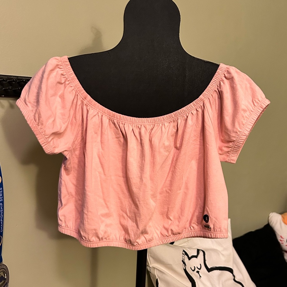 Blush Pink Cropped Summer Top